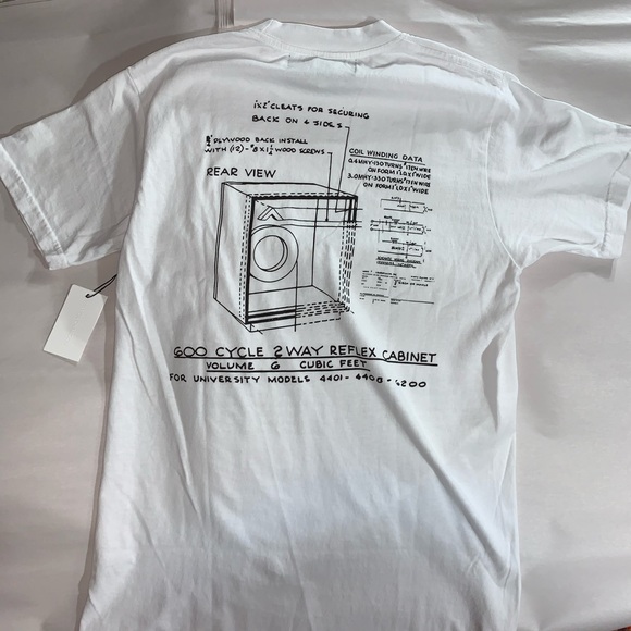 NWT Bianca Chandon Size SM white GRAPHIC tee - Picture 4 of 4